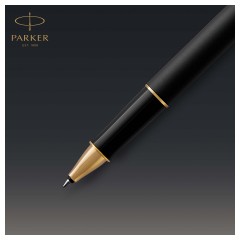 Ручка-роллер Parker "Sonnet Matte Black GT" черная, 0,8мм, подарочная упаковка Ручка-роллер Parker "Sonnet Matte Black GT" черная, 0,8мм, подарочная упаковка - фото 4