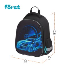 Ранец F?rst "Speed" 37*29*16см, 2 отделения, 2 кармана, анатомическая спинка - фото 3