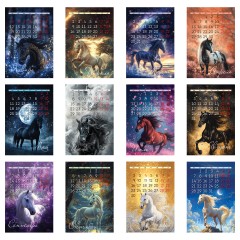 Календарь настенный перекидной на гребне, 170*250 мм 6л. BG "Волшебные лошади", 2026г. - фото 2