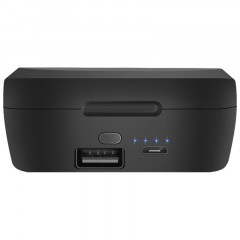 Наушники с микрофоном беспроводные Defender Twins 639, Bluetooth 5.0, TWS, powerbank 2000мАч, разъем Micro-USB, черный Наушники с микрофоном беспроводные Defender Twins 639, Bluetooth 5.0, TWS, powerbank 2000мАч, разъем Micro-USB, черный - фото 4