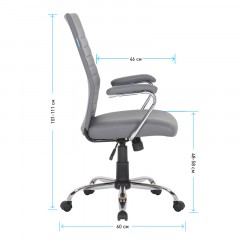 Кресло руководителя Helmi HL-E42 "Express", экокожа серая Кресло руководителя Helmi HL-E42 "Express", экокожа серая - фото 6