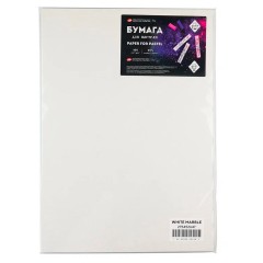 Бумага для пастели "Мастер-Класс", 160 г/м2, А3, 40% хлопок, 20 листов, белый мрамор