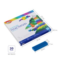Пластилин классический ГАММА "Классический", 24 цвета, 480 г, со стеком, картонная упаковка, 281036 Пластилин классический ГАММА "Классический", 24 цвета, 480 г, со стеком, картонная упаковка, 281036 - фото 3