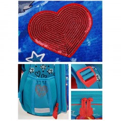 Ранец Berlingo Expert Max "Heart" 37*28*16см, 2 отделения, анатомическая спинка, дождевик в комплекте - фото 7