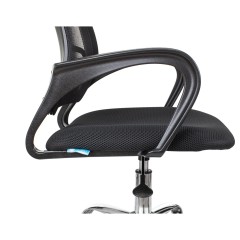 Кресло оператора Helmi HL-M95 R (695) "Airy", СН, спинка сетка черная/сиденье ткань TW черная, пиастра Кресло оператора Helmi HL-M95 R (695) "Airy", СН, спинка сетка черная/сиденье ткань TW черная, пиастра - фото 7