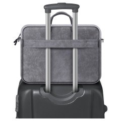 Сумка для ноутбука 15.6" Defender Solid, полиуретан, серый, карман - фото 3
