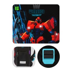 Ранец Berlingo Expert Mini "Warrior Robot" 36*27*14см, 2 отделения, 2 кармана, анатомическая спинка, мешок для обуви - фото 10