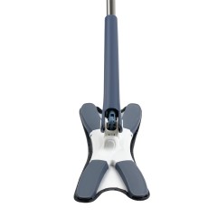 Швабра c отжимом x-type, плоская, OfficeClean Professional, мет. ручка 120 см., две насадки из микрофибры - фото 3