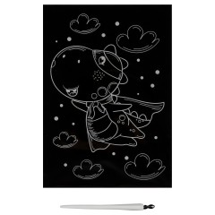 Гравюра с мультицветной основой ТРИ СОВЫ "Супер Дино", А5 - фото 2