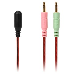 Наушники с микрофоном Sven AP-G988MV (с регулятором громкости), 2,2м, красный, черный - фото 5