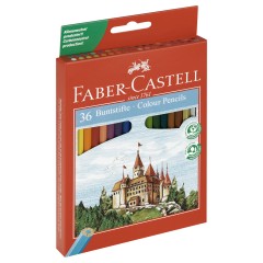 Карандаши цветные Faber-Castell "Замок", 36цв., шестигр., заточ., картон, европодвес Карандаши цветные Faber-Castell "Замок", 36цв., шестигр., заточ., картон, европодвес - фото 6