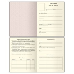 Дневник 1-11 кл. 48л. (твердый) BG "ID. Pink", иск. кожа, печать, брелок с окошком, ляссе - фото 2