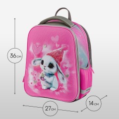 Ранец Berlingo Expert Mini "Dreamy Bunny" 36*27*14см, 2 отделения, 2 кармана, анатомическая спинка Ранец Berlingo Expert Mini "Dreamy Bunny" 36*27*14см, 2 отделения, 2 кармана, анатомическая спинка - фото 8