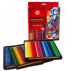 Карандаши цветные художественные Koh-I-Noor "Polycolor 3837", 72цв., заточен.+ 2 точилки+3 ч/гр. кар. 1500, картон, европодвес Карандаши цветные художественные Koh-I-Noor "Polycolor 3837", 72цв., заточен.+ 2 точилки+3 ч/гр. кар. 1500, картон, европодвес - фото 3