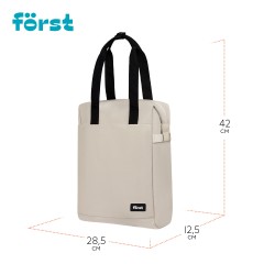Рюкзак F?rst F-Casual "Beige Cream" 42*28,5*12,5см, 1 отделение, 1 карман, уплотненная спинка - фото 6
