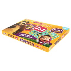 Игра настольная Умные игры "Ходилка 2в1. Маша и Медведь. Азбука и счёт", картонная коробка - фото 2