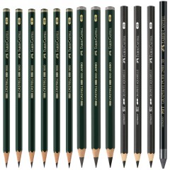 Набор карандашей ч/г Faber-Castell "Pitt Graphite", 26 предметов, заточен., метал. кор. - фото 2