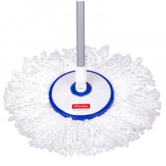 Набор для уборки OfficeClean Professional ведро 5л с отжимом и педалью, швабра с круглой насадкой - фото 4