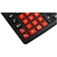 Калькулятор настольный Eleven Business Line CDB1201-BK/RD, 12 разрядов, двойное питание, 155*205*35мм, черный/красный Калькулятор настольный Eleven Business Line CDB1201-BK/RD, 12 разрядов, двойное питание, 155*205*35мм, черный/красный - фото 5