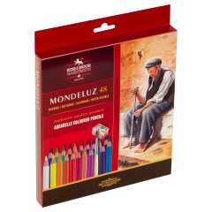 Карандаши акварельные Koh-I-Noor "Mondeluz Old Man", 48цв., заточен., кисть+точилка, картон, европодвес - фото 2