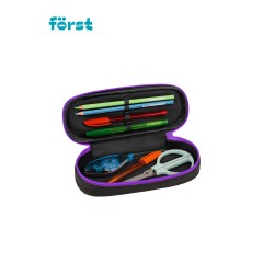 Пенал корпусный 1 отделение, 220*90*45 F?rst "Pink tiger", полиэстер - фото 5