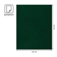 Тетрадь 48л., А5 клетка BG, бумвинил, зеленый Тетрадь 48л., А5 клетка BG, бумвинил, зеленый - фото 3