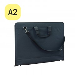 Папка художника А2 ArtSpace, черный, ткань, на молнии Папка художника А2 ArtSpace, черный, ткань, на молнии - фото 2