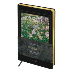 Ежедневник датированный 2026г., А5, 176л., твердый переплет, кожзам, Greenwich Line "High Art. Donoho", золотой срез