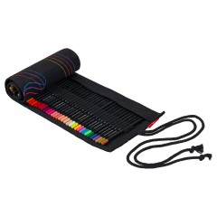 Карандаши цветные Faber-Castell "Black Edition", 72 цв., трехгран., черное дерево, заточен., пенал-скрутка - фото 4