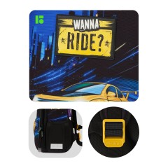Ранец Berlingo Expert Max "Ride" 38*29*16см, 2 отделения, 2 кармана, анатомическая спинка, дождевик в комплекте Ранец Berlingo Expert Max "Ride" 38*29*16см, 2 отделения, 2 кармана, анатомическая спинка, дождевик в комплекте - фото 9