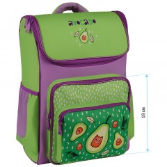 Ранец ArtSpace облегченный Happy School "Happy Avocado" 39*28*18см, 1 отделение, 4 кармана, анатомическая спинка Ранец ArtSpace облегченный Happy School "Happy Avocado" 39*28*18см, 1 отделение, 4 кармана, анатомическая спинка - фото 3