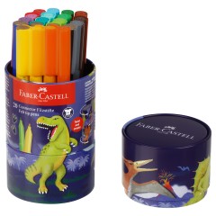 Набор для рисования Faber-Castell "Connector Dinosaur" 20 фломастеров Набор для рисования Faber-Castell "Connector Dinosaur" 20 фломастеров - фото 2