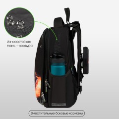Ранец Berlingo Expert "Faster Than The Flame" 37*28*16см, 2 отделения, 2 кармана, анатомическая спинка Ранец Berlingo Expert "Faster Than The Flame" 37*28*16см, 2 отделения, 2 кармана, анатомическая спинка - фото 2