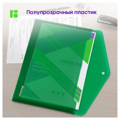 Папка-конверт на кнопке Berlingo "No Secret", А4, 200мкм, ассорти - фото 6