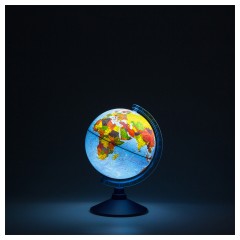 Глобус физико-политический Globen, 21см, с подсветкой от батареек на круглой подставке - фото 2