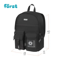 Рюкзак F?rst F-Teens "Minimal" 40*28*15см, 1 отделение, 7 карманов, уплотненная спинка Рюкзак F?rst F-Teens "Minimal" 40*28*15см, 1 отделение, 7 карманов, уплотненная спинка - фото 3