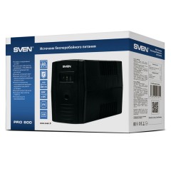 Источник бесперебойного питания Sven PRO 800, 2 розетки, 800ВA, 480Вт, черный - фото 4