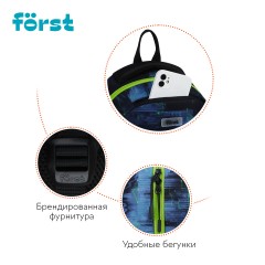 Рюкзак F?rst F-Line "Welcome to the future" 42*27*16см, 1 отделение, 5 карманов, уплотненная спинка Рюкзак F?rst F-Line "Welcome to the future" 42*27*16см, 1 отделение, 5 карманов, уплотненная спинка - фото 7