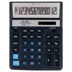 Калькулятор настольный Eleven SDC-888X-BL, 12 разрядов, двойное питание, 158*203*31мм, синий Калькулятор настольный Eleven SDC-888X-BL, 12 разрядов, двойное питание, 158*203*31мм, синий - фото 2