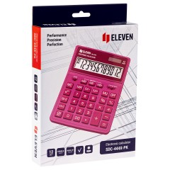 Калькулятор настольный Eleven SDC-444X-PK, 12 разрядов, двойное питание, 155*204*33мм, розовый Калькулятор настольный Eleven SDC-444X-PK, 12 разрядов, двойное питание, 155*204*33мм, розовый - фото 9