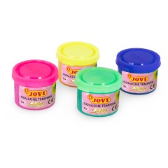 Гуашь JOVI, 06 цветов, с кистью, с блестками, картонная коробка - фото 4
