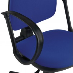 Кресло оператора Helmi HL-M30 "Престиж", ткань синяя с черным Кресло оператора Helmi HL-M30 "Престиж", ткань синяя с черным - фото 6