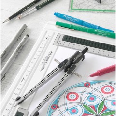 Циркуль Faber-Castell "Grip", + грифели, пластиковый футляр Циркуль Faber-Castell "Grip", + грифели, пластиковый футляр - фото 2