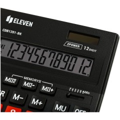 Калькулятор настольный Eleven Business Line CDB1201-BK/RD, 12 разрядов, двойное питание, 155*205*35мм, черный/красный Калькулятор настольный Eleven Business Line CDB1201-BK/RD, 12 разрядов, двойное питание, 155*205*35мм, черный/красный - фото 4