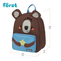 Рюкзак F?rst F-Kids "Teddy Dream" 30*23*13см, 1 отделение, уплотненная спинка Рюкзак F?rst F-Kids "Teddy Dream" 30*23*13см, 1 отделение, уплотненная спинка - фото 6