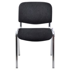 Стул Фабрикант "Изо" PV1, CH, каркас металл хром, обивка кожзам черный - фото 3