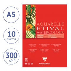 Альбом для акварели, 10л., А5, на склейке Clairefontaine "Etival", 300г/м2, классическое зерно - фото 2
