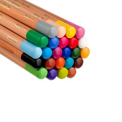 Карандаши цветные пастельные KOH-I-NOOR "Gioconda", 24 цвета, мягкие, металлическая коробка, 8828024001PL - фото 8