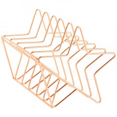 Подставка для бумаг и писем MESHU "Rose Gold. Stars", металл, 6 секций Подставка для бумаг и писем MESHU "Rose Gold. Stars", металл, 6 секций - фото 2