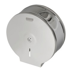 Диспенсер для туалетной бумаги OfficeClean Professional, нержавеющая сталь, глянцевое покрытие - фото 3